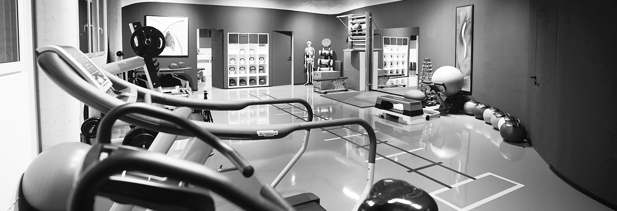 Training nach Verletzungen Trainingsraum, Sportrehabilitation